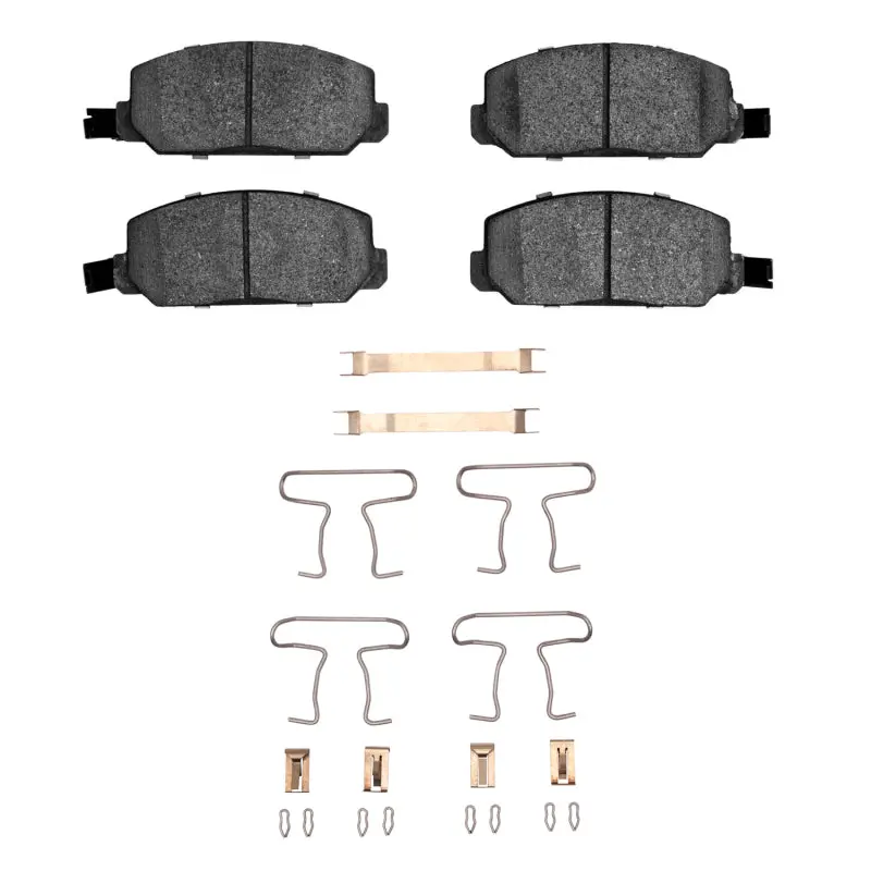 R1 76-82 Honda Accord Hatchback Front Ceramic Pads & Hardware Kit 1