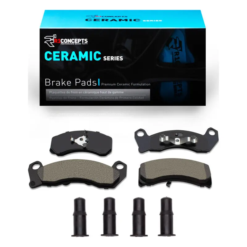 R1 81-94 Ford Crown Victoria Front Ceramic Pads & Hardware Kit 1