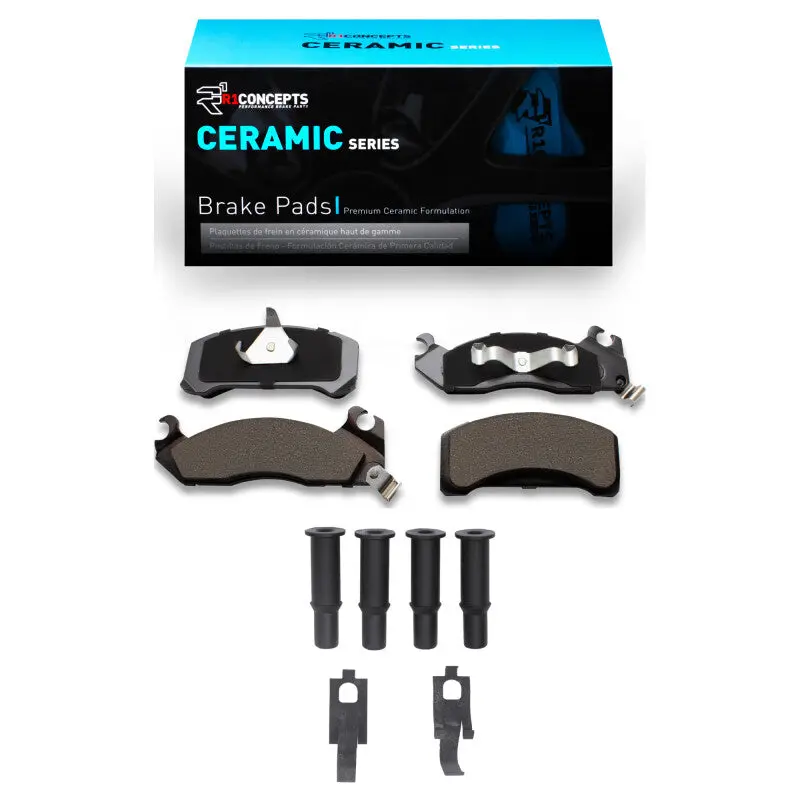 R1 82-82 Ford Fairmont Front Ceramic Pads & Hardware Kit 1