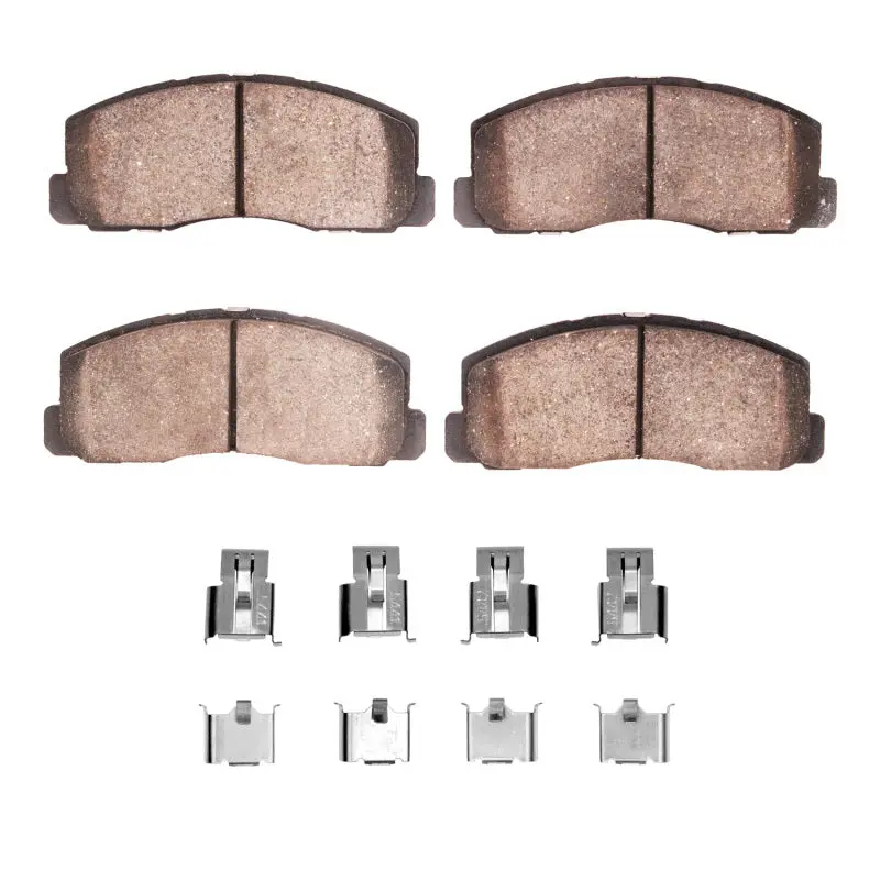 R1 83-86 Dodge Colt Front Ceramic Pads & Hardware Kit 1