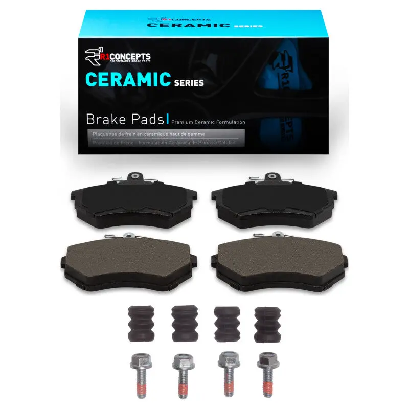 R1 84-02 Audi 4000 Quattro Front Ceramic Pads & Hardware Kit 1