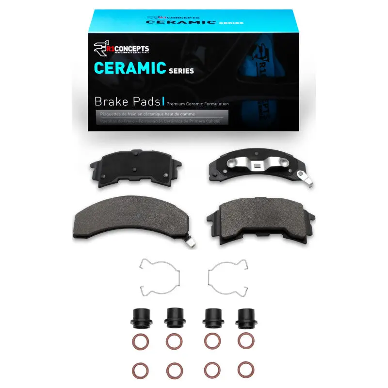 R1 84-88 Pontiac 6000 Rear Ceramic Pads & Hardware Kit 1