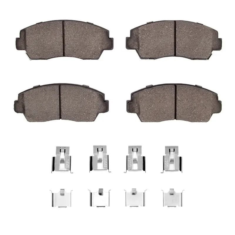 R1 86-93 Mazda B2600 Front Ceramic Pads & Hardware Kit 1