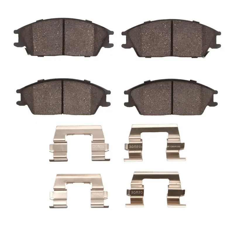 R1 87-06 Dodge Verna (Mexico) Front Ceramic Brake Pads & Hardware Kit 1