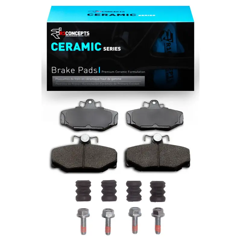 R1 88-00 Volvo 850 Rear Ceramic Pads & Hardware Kit 1