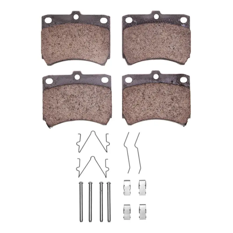 R1 88-93 Ford Festiva Front Ceramic Pads & Hardware Kit 1