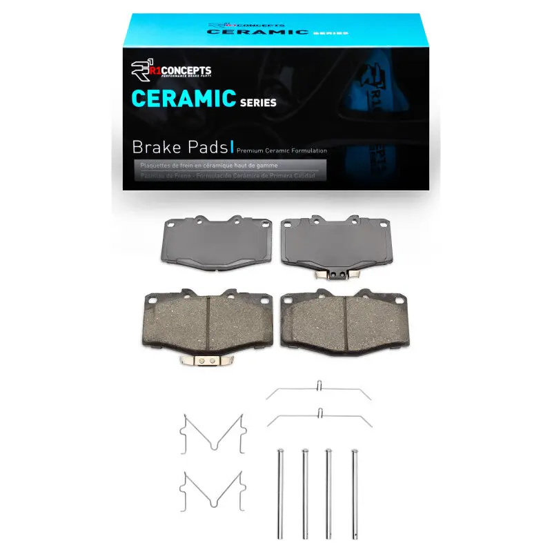 R1 88-95 Toyota 4Runner Front Ceramic Brake Pads & Hardware Kit 1