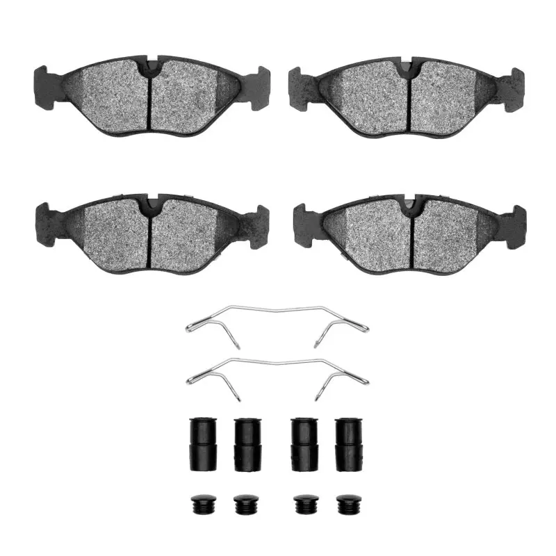 R1 88-98 Saab 9000 Front Ceramic Pads & Hardware Kit 1