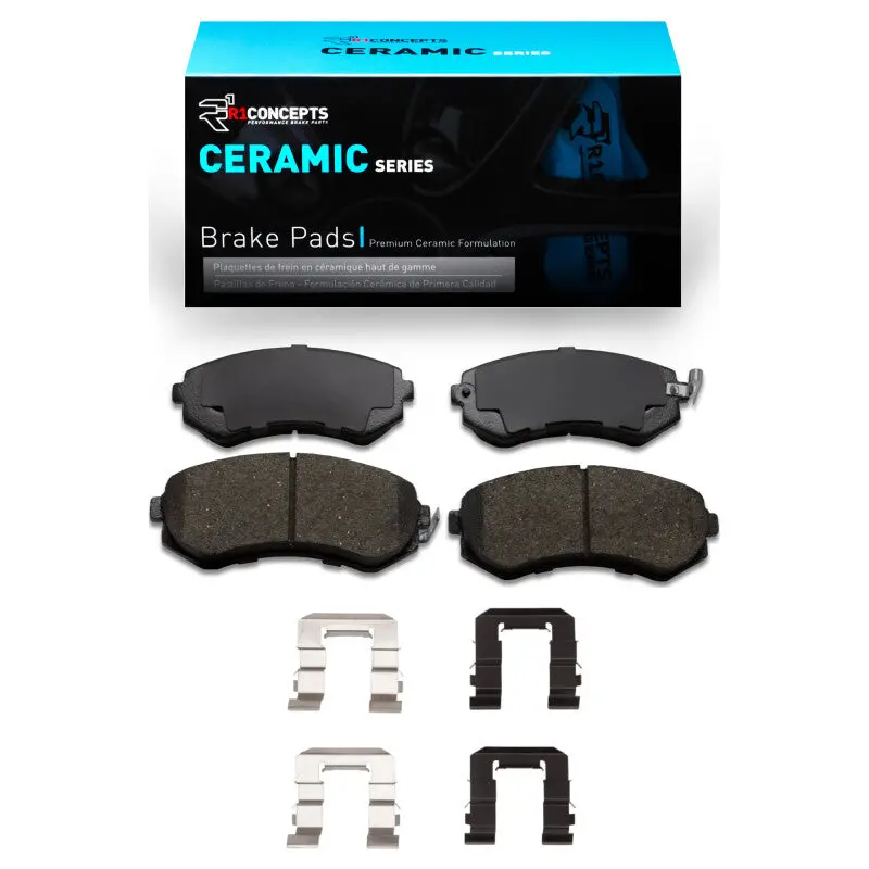 R1 89-96 Nissan 240Sx Front Ceramic Brake Pads & Hardware Kit 1