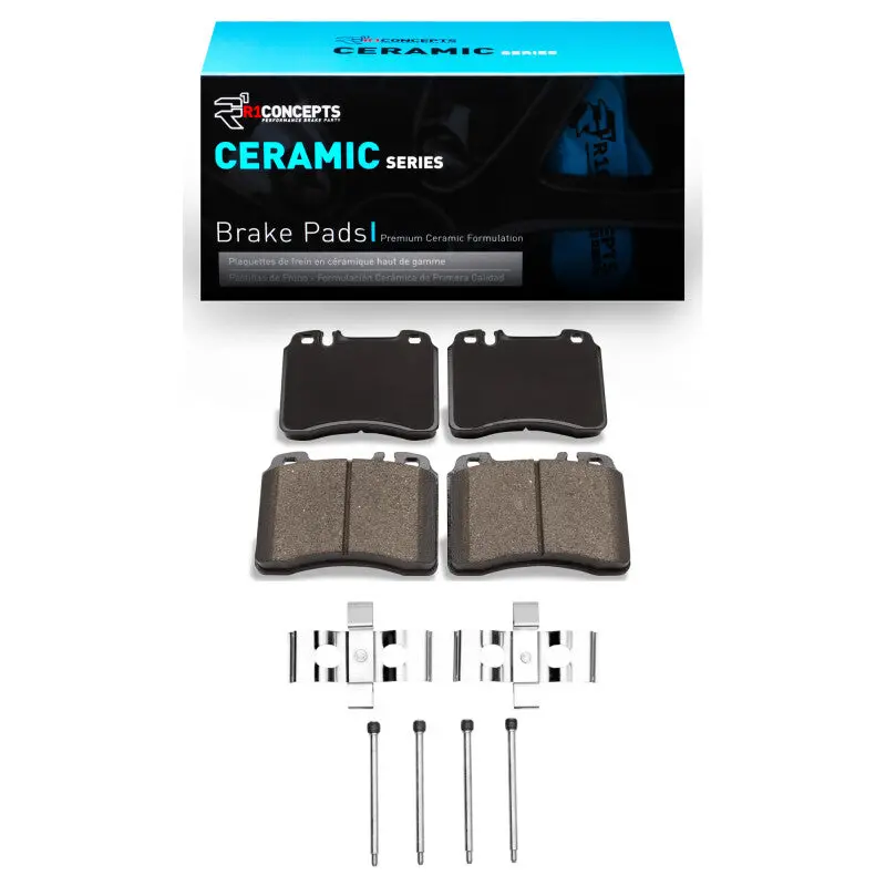 R1 90-02 Mercedes-Benz 300Ce Front Ceramic Pads & Hardware Kit 1