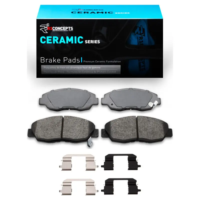 R1 90-99 Acura Cl Front Ceramic Brake Pads & Hardware Kit 1