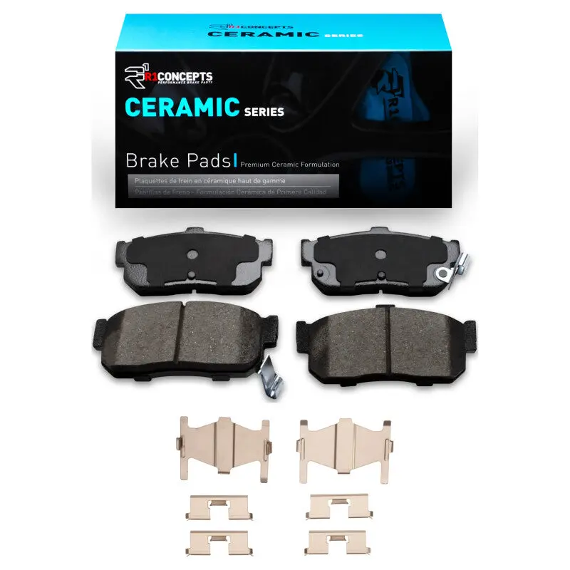 R1 91-01 Infiniti G20 Rear Ceramic Pads & Hardware Kit 1