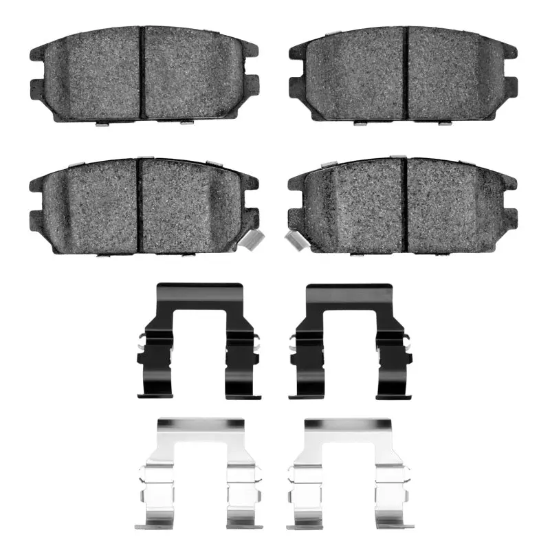 R1 91-12 Dodge Stealth Rear Ceramic Brake Pads & Hardware Kit 1