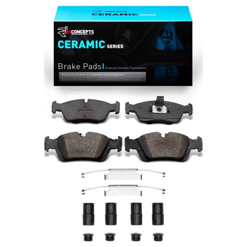 R1 91-98 Bmw 318I Front Ceramic Pads & Hardware Kit 1