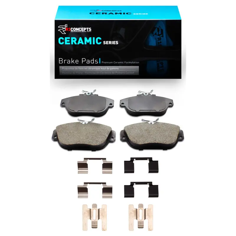 R1 91-98 Volvo 960 Front Ceramic Pads & Hardware Kit 1