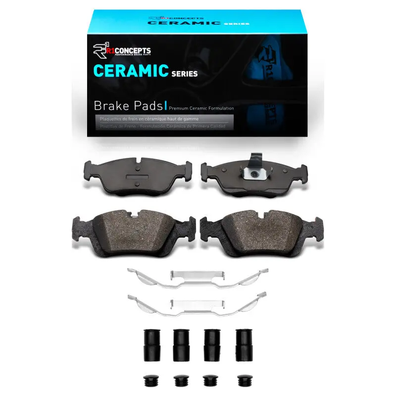 R1 92-08 Bmw 323Is Front Ceramic Brake Pads & Hardware Kit 1