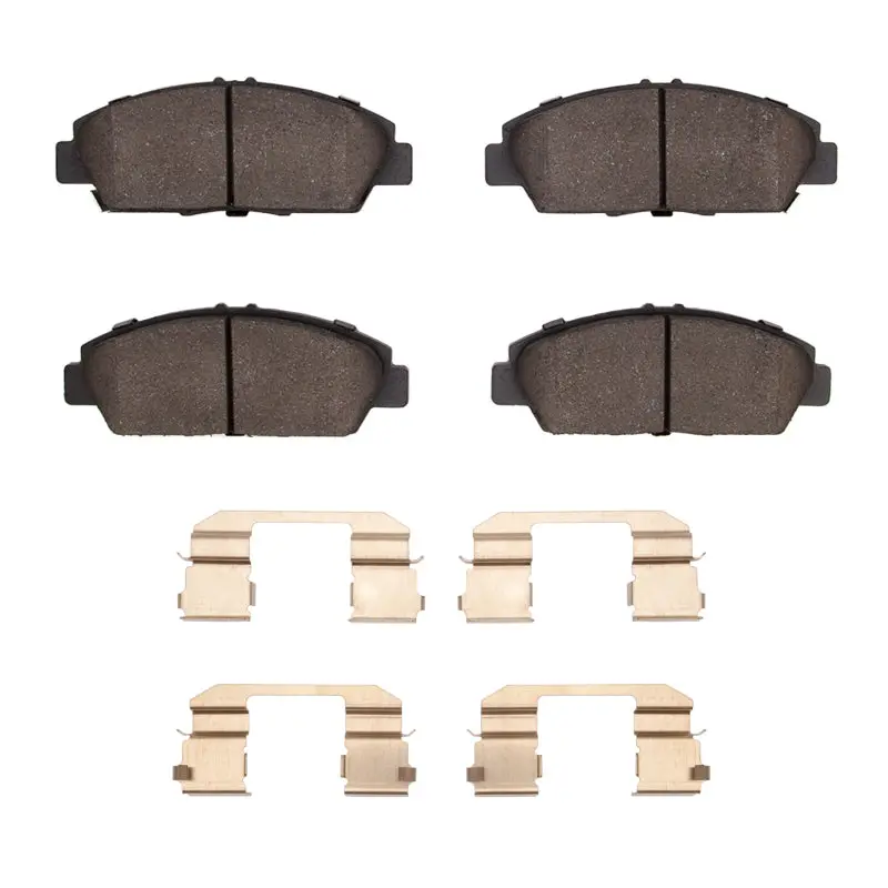 R1 92-96 Honda Prelude Front Ceramic Pads & Hardware Kit 1