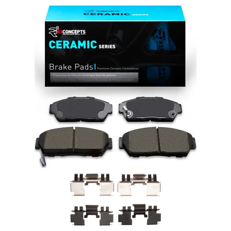 R1 93-01 Acura Integra Front Ceramic Brake Pads & Hardware Kit 1