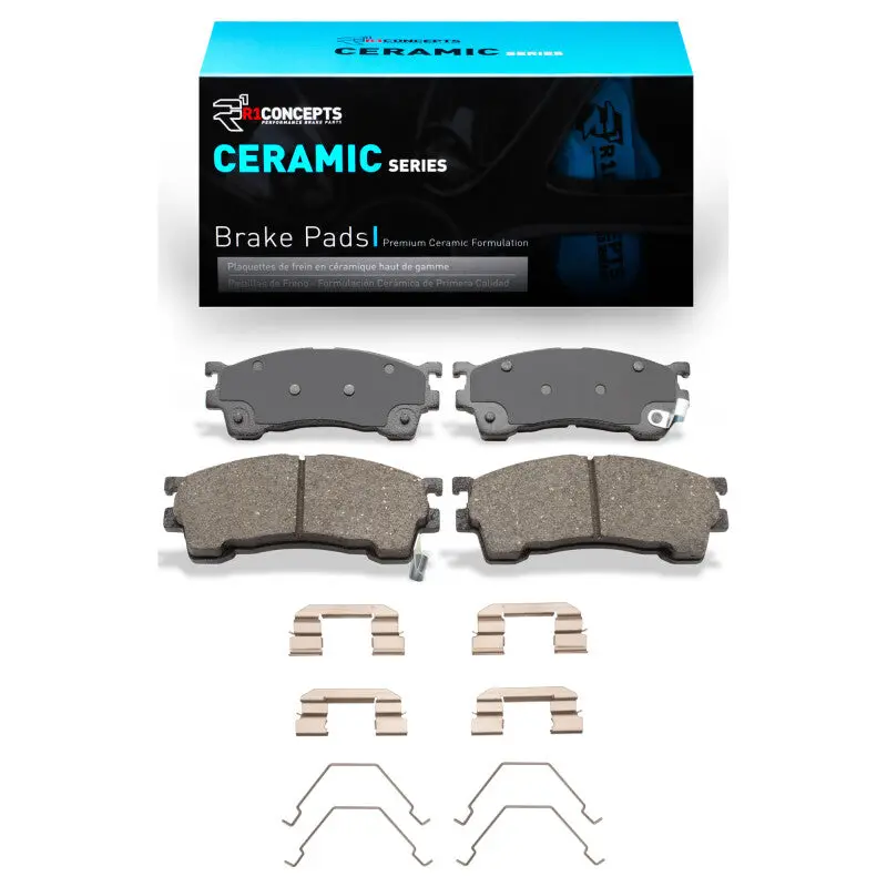 R1 93-03 Ford Probe Front Ceramic Pads & Hardware Kit 1