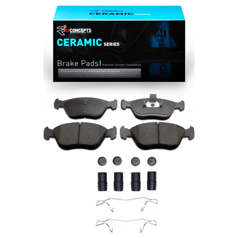 R1 93-04 Volvo C70 Front Ceramic Pads & Hardware Kit 1
