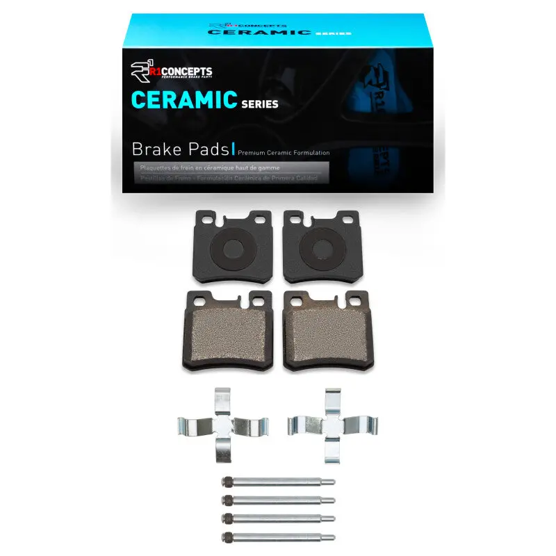 R1 93-95 Mercedes-Benz E320 Rear Ceramic Pads & Hardware Kit 1