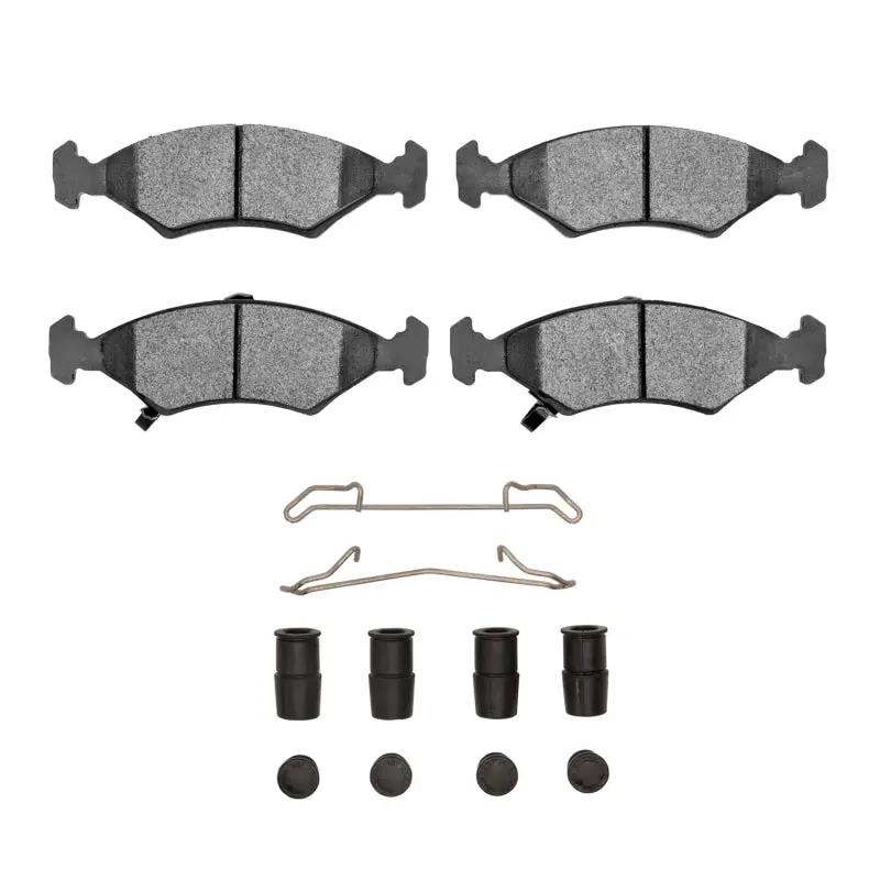 R1 94-00 Kia Sephia Front Ceramic Pads & Hardware Kit 1