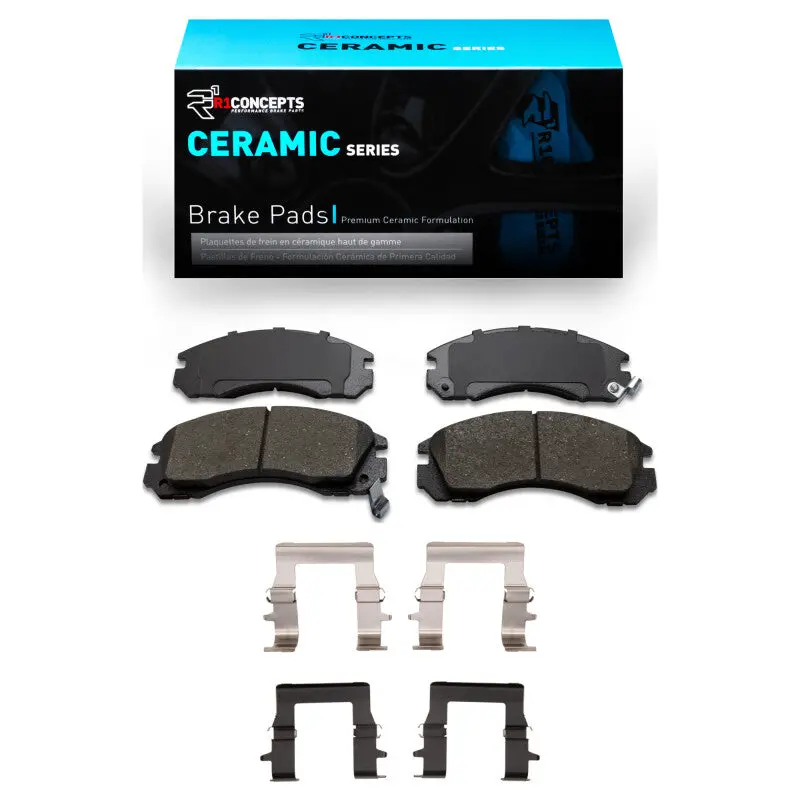 R1 94-00 Mitsubishi Montero Front Ceramic Pads & Hardware Kit 1