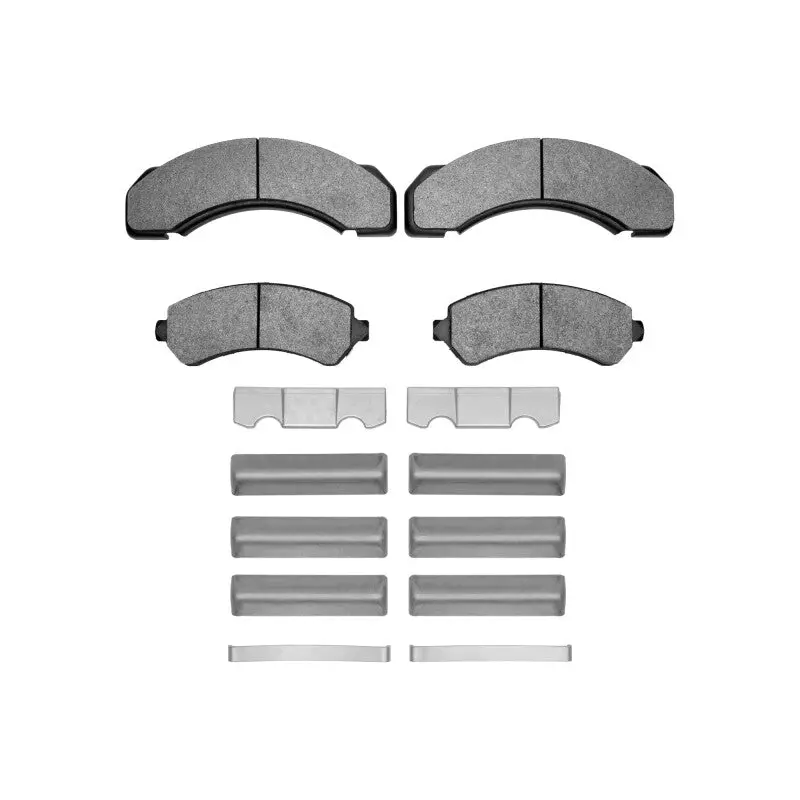 R1 95-00 Chevrolet C3500 Front/Rear Ceramic Pads & Hardware Kit 1