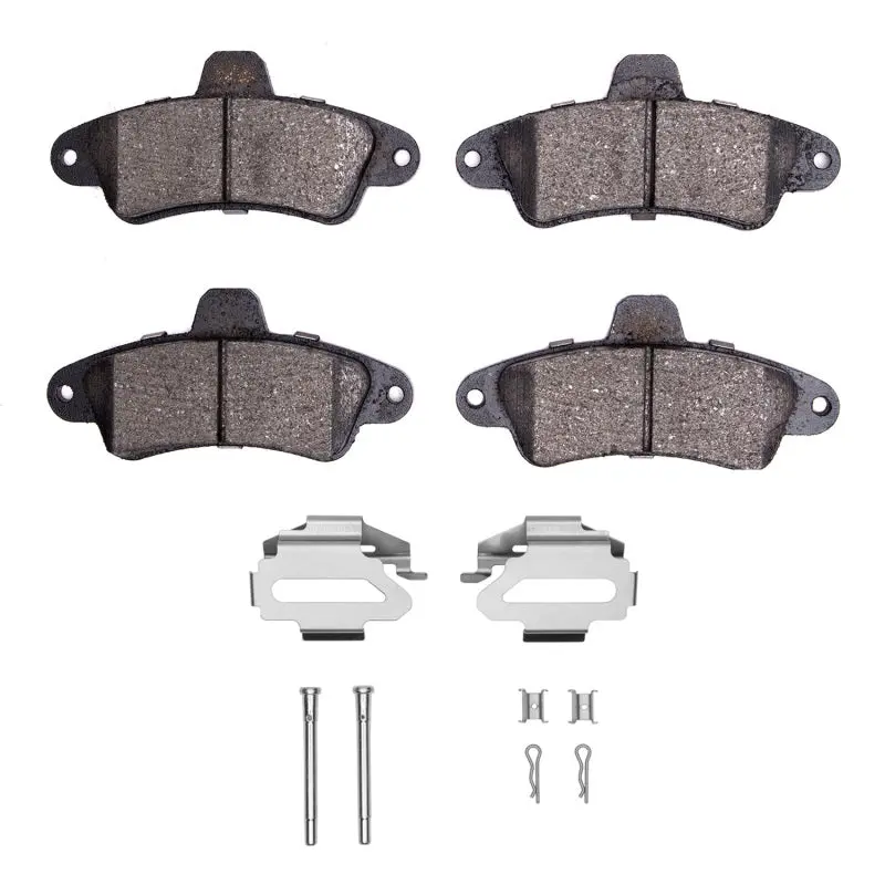 R1 95-00 Ford Contour Rear Ceramic Pads & Hardware Kit 1