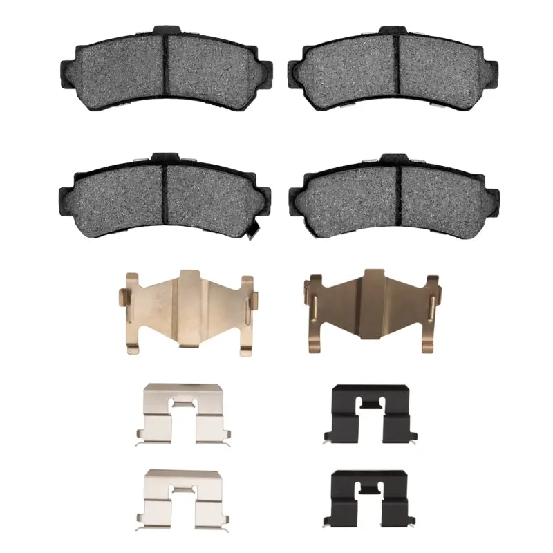R1 95-00 Nissan Lucino (Mexico) Rear Ceramic Brake Pads & Hardware Kit 1