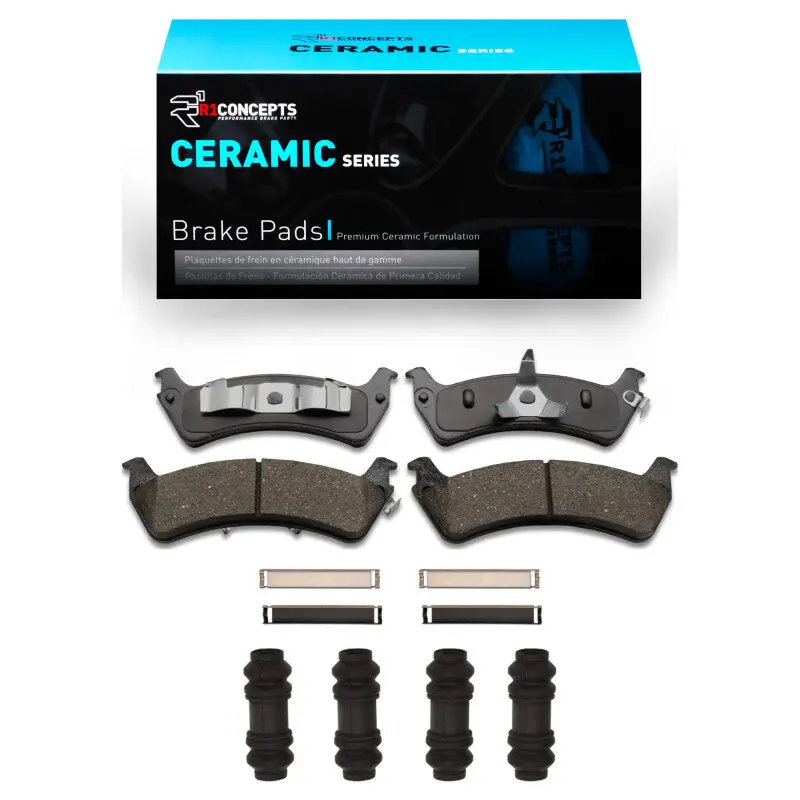 R1 95-02 Ford Explorer Rear Ceramic Pads & Hardware Kit 1