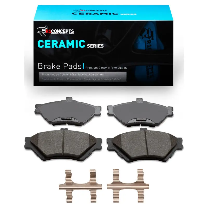 R1 95-97 Ford Crown Victoria Front Ceramic Pads & Hardware Kit 1