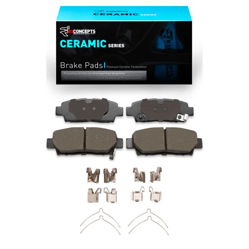 R1 95-99 Toyota Avalon Rear Ceramic Pads & Hardware Kit 1