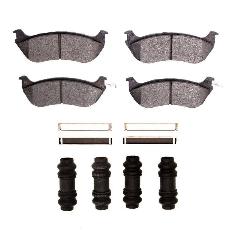 R1 96-02 Ford Crown Victoria Rear Ceramic Pads & Hardware Kit 1