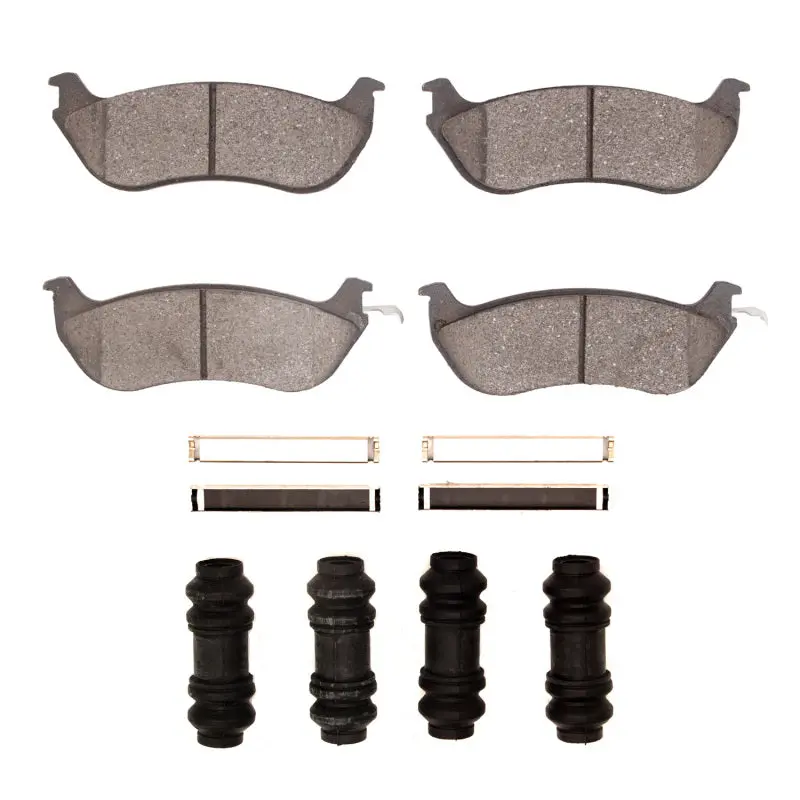 R1 96-02 Ford Crown Victoria Rear Ceramic Pads & Hardware Kit 1