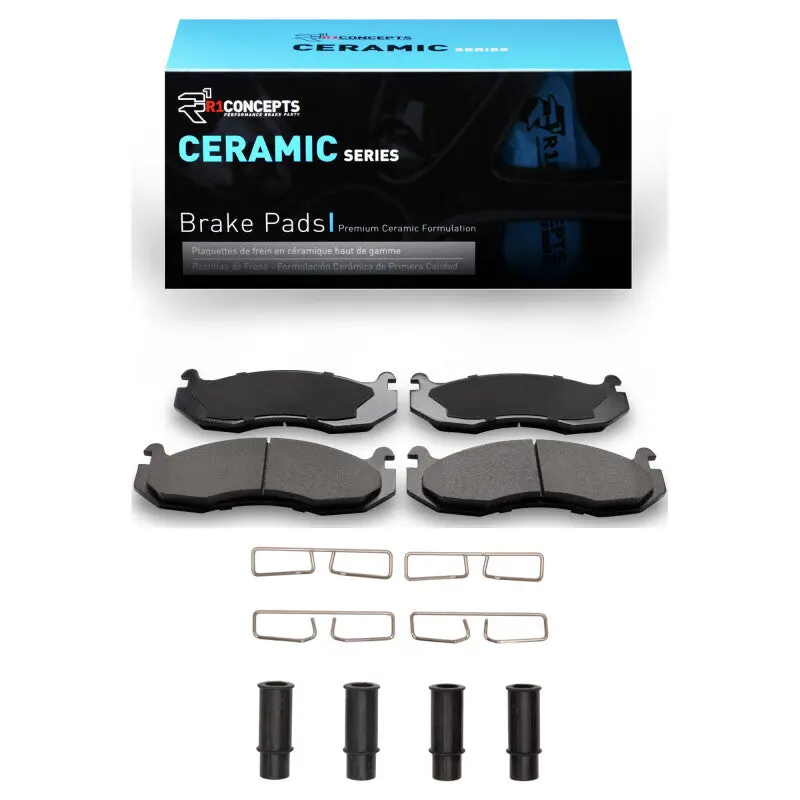 R1 96-06 Hummer H1 Front Ceramic Pads & Hardware Kit 1
