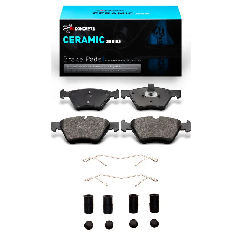 R1 96-08 Chrysler Crossfire Front Ceramic Pads & Hardware Kit 1
