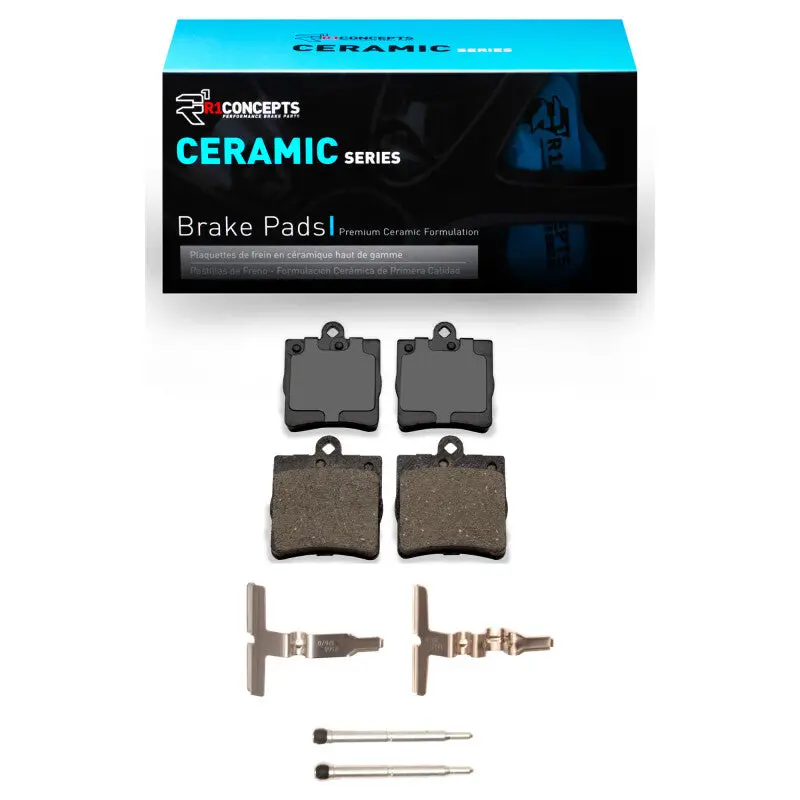 R1 96-15 Chrysler Crossfire Rear Ceramic Pads & Hardware Kit 1