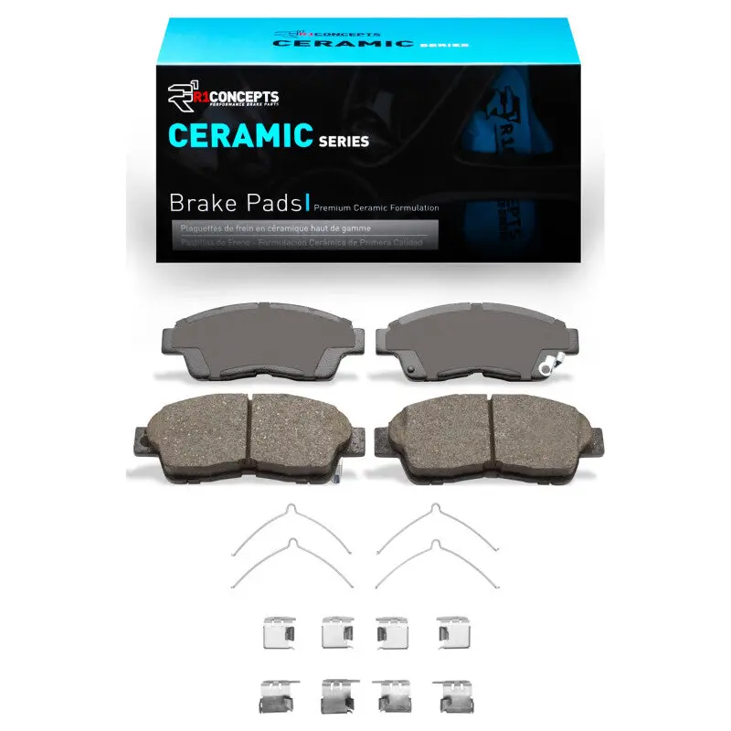 R1 97-01 Toyota Camry Front Ceramic Brake Pads & Hardware Kit 1