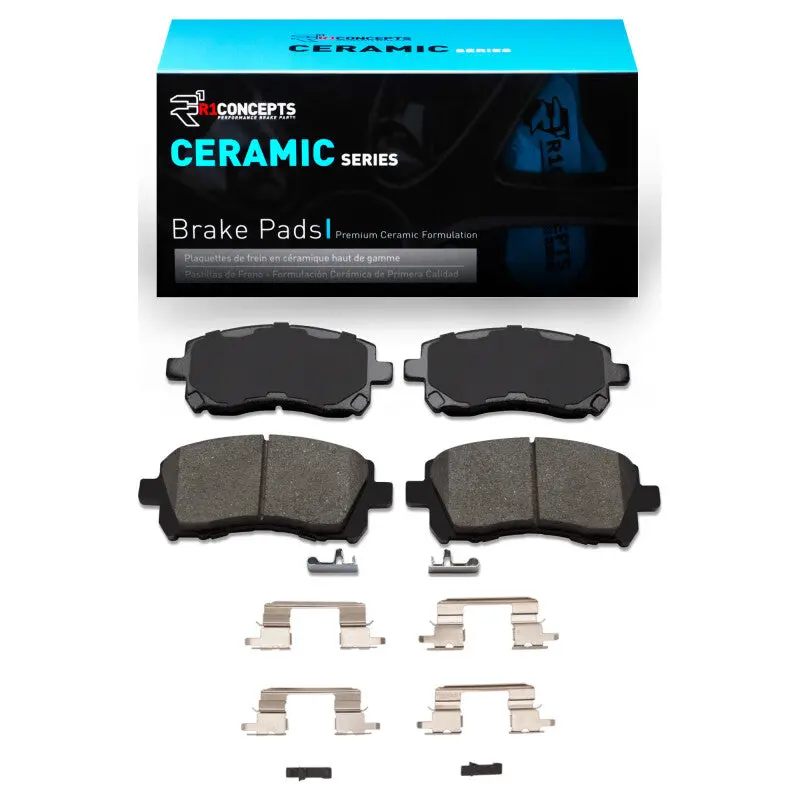R1 97-03 Subaru Impreza Front Ceramic Pads & Hardware Kit 1