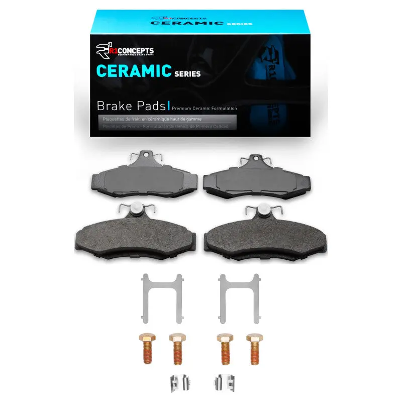R1 97-04 Daewoo Nubira Rear Ceramic Pads & Hardware Kit 1