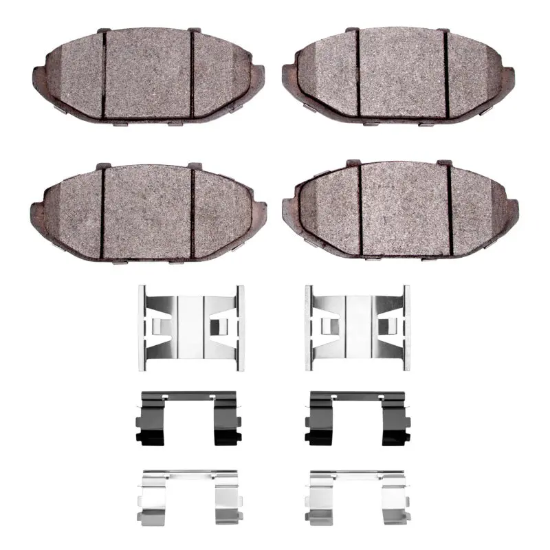 R1 98-02 Ford Crown Victoria Front Ceramic Pads & Hardware Kit 1