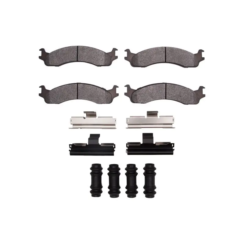 R1 98-03 Dodge B200 / B200 Van / B250 Front Ceramic Pads & Hardware Kit 1