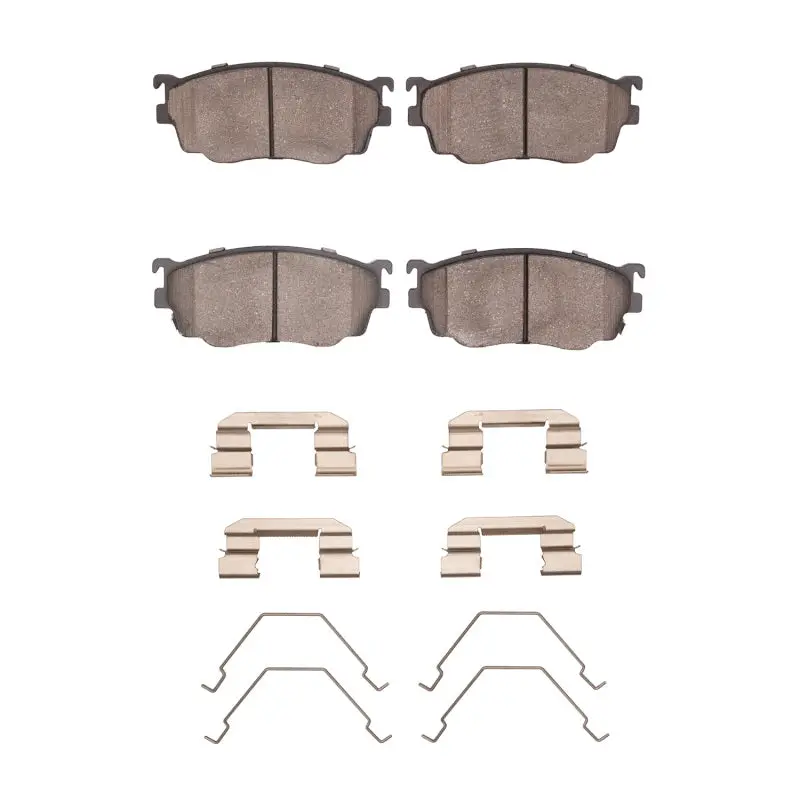 R1 98-03 Mazda Protege Front Ceramic Pads & Hardware Kit 1