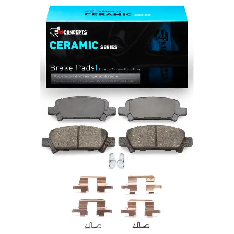 R1 98-06 Subaru Baja Rear Ceramic Pads & Hardware Kit 1