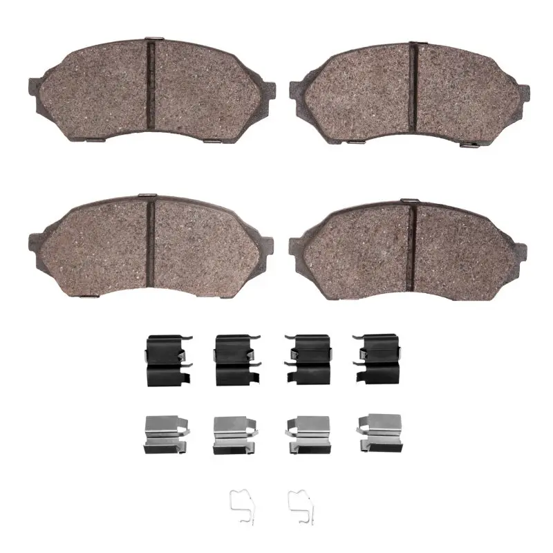 R1 99-01 Mazda Protege Front Ceramic Pads & Hardware Kit 1