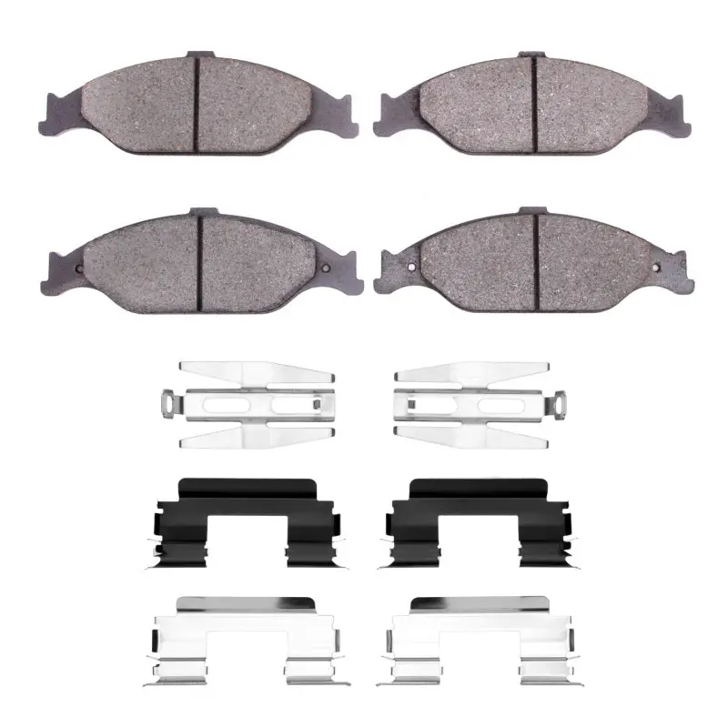 R1 99-04 Ford Mustang Front Ceramic Brake Pads & Hardware Kit 1