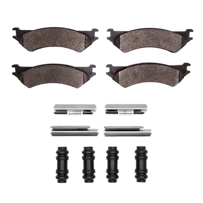 R1 99-07 Ford E-350 Econoline Rear Ceramic Pads & Hardware Kit 1