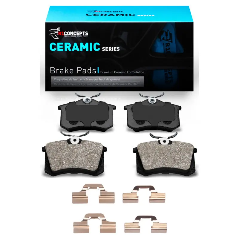 R1 99-15 Audi Tt Rear Ceramic Brake Pads & Hardware Kit 1