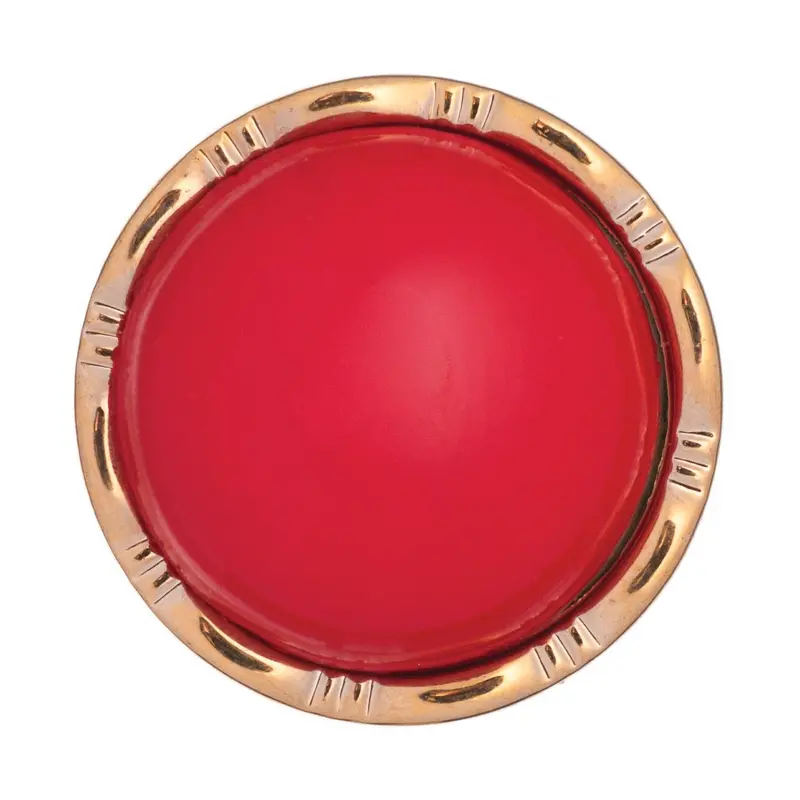 Red Buttons With Gold Border 1